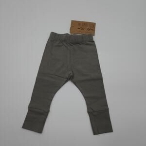The Simple Folk The Ribbed Legging in Lead Gray Size 3/6 Months